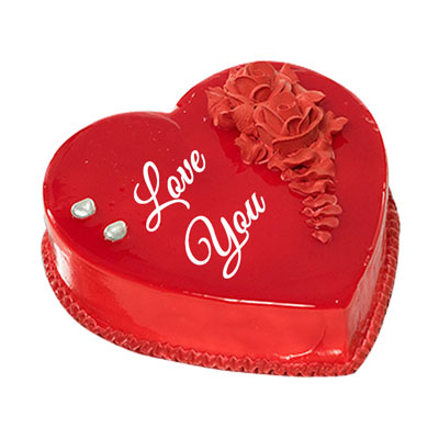 "Heart shape gel cake - 1kg - Click here to View more details about this Product